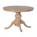 Okrúhly klasický jedálenský stôl z masívneho dreva