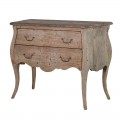 Štýlová vidiecka komoda KOLONIAL s dvomi zásuvkami z masívneho dreva