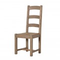 &Scaron;t&yacute;lov&aacute; mas&iacute;vna jed&aacute;lensk&aacute; stolička KOLONIAL zo svetl&eacute;ho dreva s ratanom