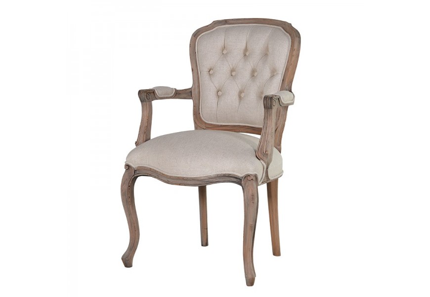 Štýlová vintage stolička KOLONIAL svetlé drevo