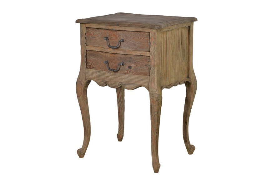Štýlový vidiecky nočný stolík KOLONIAL II z masívu