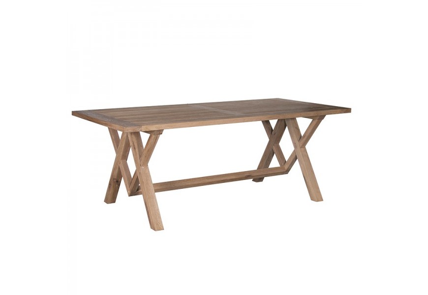 Dizajnový jedálenský stôl z dubového masívu