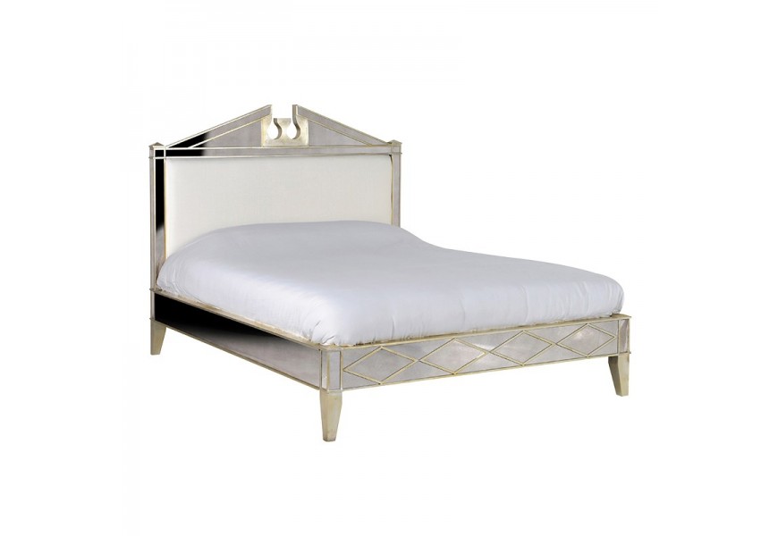 Luxusná a jedinečná zrkadlová posteľ Granada Old King-size