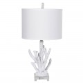 Dizajnov&aacute; koralov&aacute; stolov&aacute; lampa 64cm biela