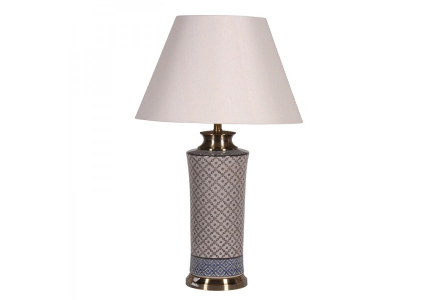 Orient&aacute;lna nadčasov&aacute; stoln&aacute; lampa Ornatta so vzorovanou podstavou 73cm