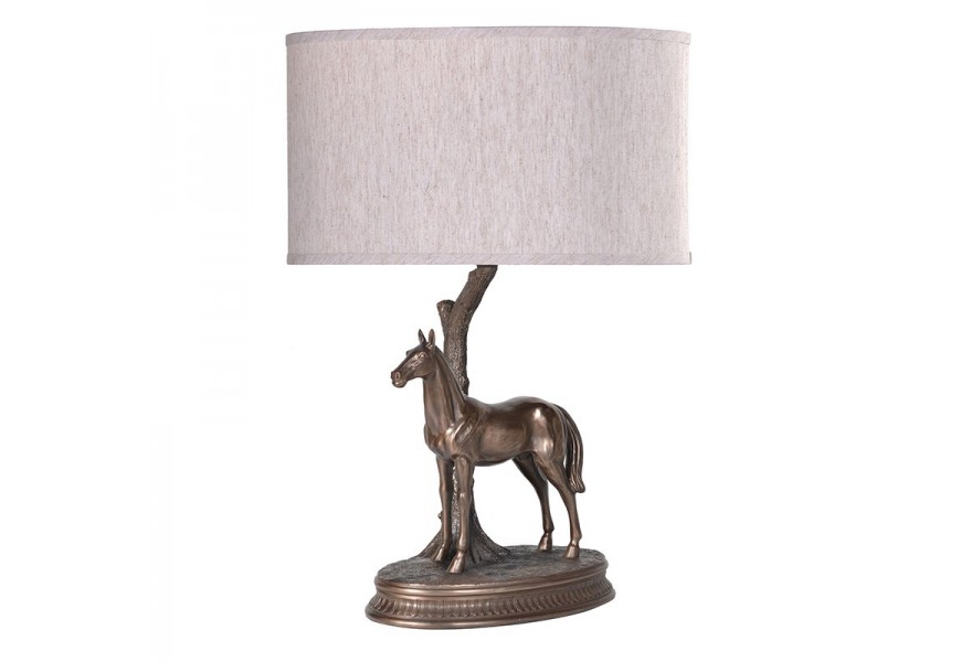 Table Lamp W/Crm Shade