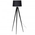 Dizajnová čierna stojaca lampa Matte v modernom matnom prevedení