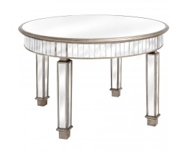 Luxusný zrkadlový okrúhly jedálenský stôl BELFRY