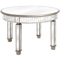Luxusný zrkadlový okrúhly jedálenský stôl BELFRY