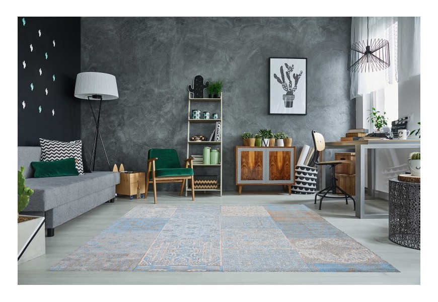 Luxusn&yacute; vintage koberec Levante II 240x160cm modro&scaron;ed&yacute;