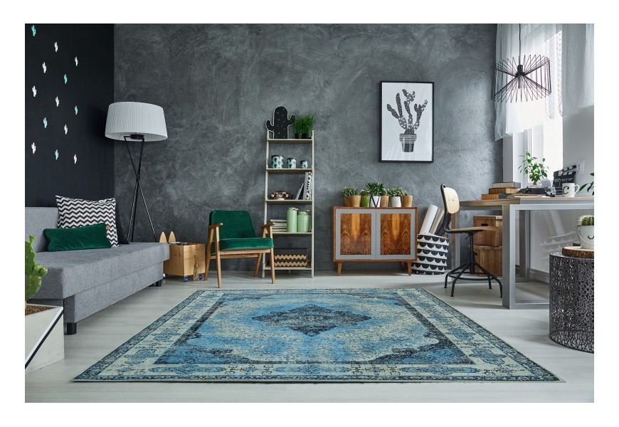 Luxusn&yacute; vintage koberec Levante 240x160cm modr&yacute;