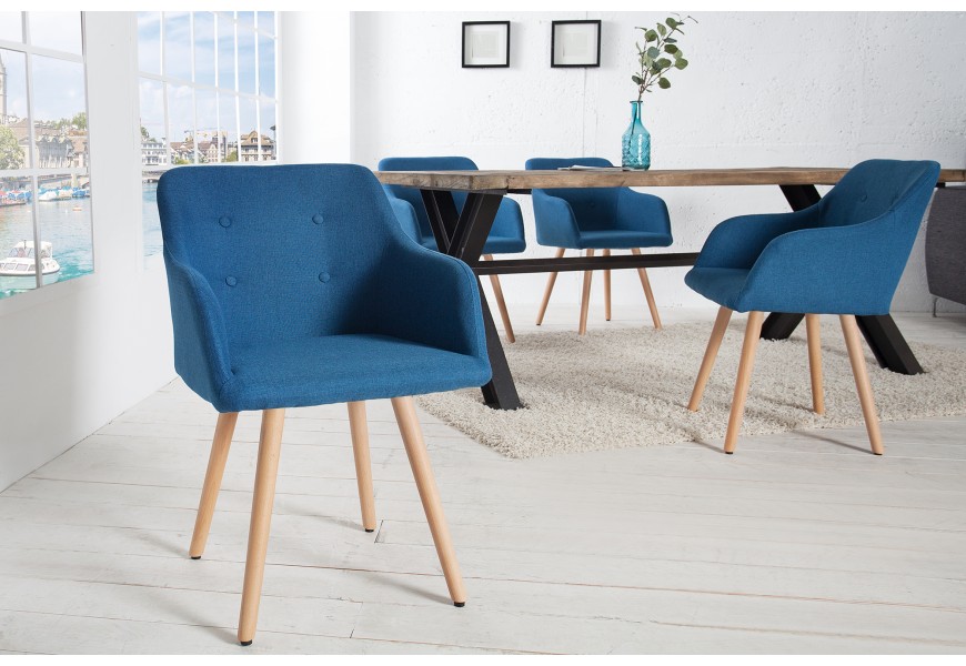 Štýlová stolička Scandinavia modrá