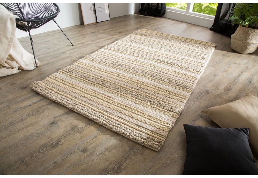 Štýlový vlnený koberec Yarn II 200x120