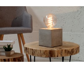 Dizajnová stolná lampa Cement I