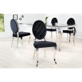 Luxusná jedálenská stolička Modern Barock II čierna