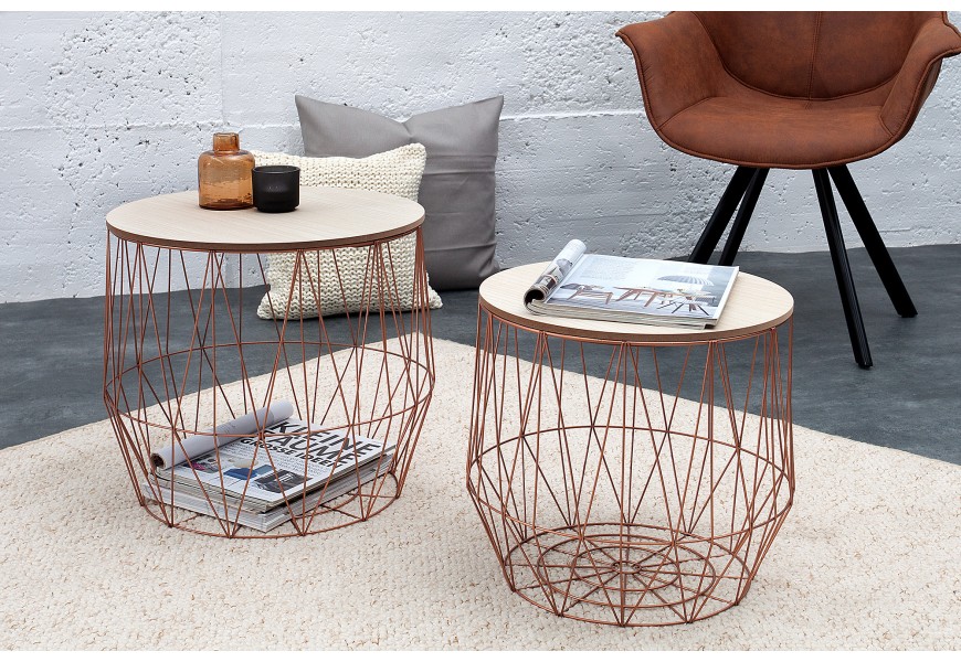 Dizajnové príročné stolíky okrúhleho tvaru do moderne zariadených priestorov