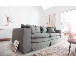 Elegantná sedačka Cloud 230cm olivovo-šedá