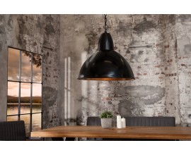 Štýlová závesná lampa Industrial L čierna