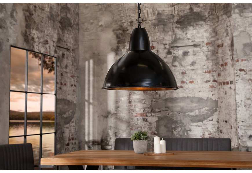 &Scaron;t&yacute;lov&aacute; z&aacute;vesn&aacute; lampa Industrial L čierna