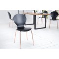 Moderná stolička Form čierna/meď