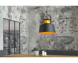 Štýlové industriálne svietidlo LUZ čierno/zlaté