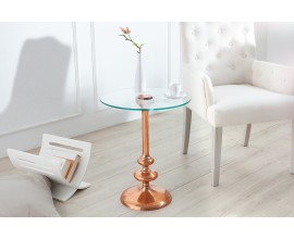 Luxusný odkladací stolík 45cm medený