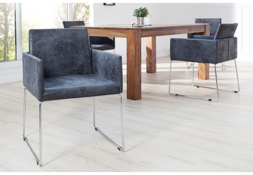 Elegantná moderná stolička Bari sivá II