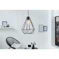 Dizajnová závesná lampa Cage L čierna