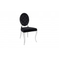 Luxusná jedálenská stolička Modern Barock II čierna