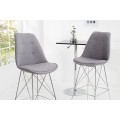 Dizajnová barová stolička Scandinavia Retro sivá