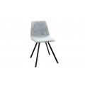 Dizajnová stolička Amsterdam Retro sivá