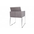 Dizajnová sivá stolička Bari 