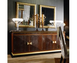 Komoda so štyrmi dvierkami potiahnutá kožou Inspiration