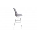 Dizajnová barová stolička Scandinavia Retro sivá