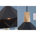 Dizajnov&aacute; z&aacute;vesn&aacute; lampa Scandinavia II čierna