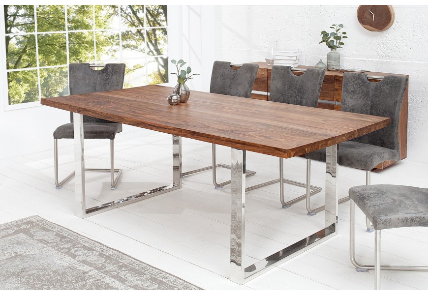 Dizajnový jedálenský stôl z masívneho dreva Goon v šírke 160cm
