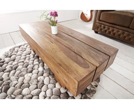 Štýlový konferenčný stolík z masívneho dreva dodá vášmu interiéru nádych prírody