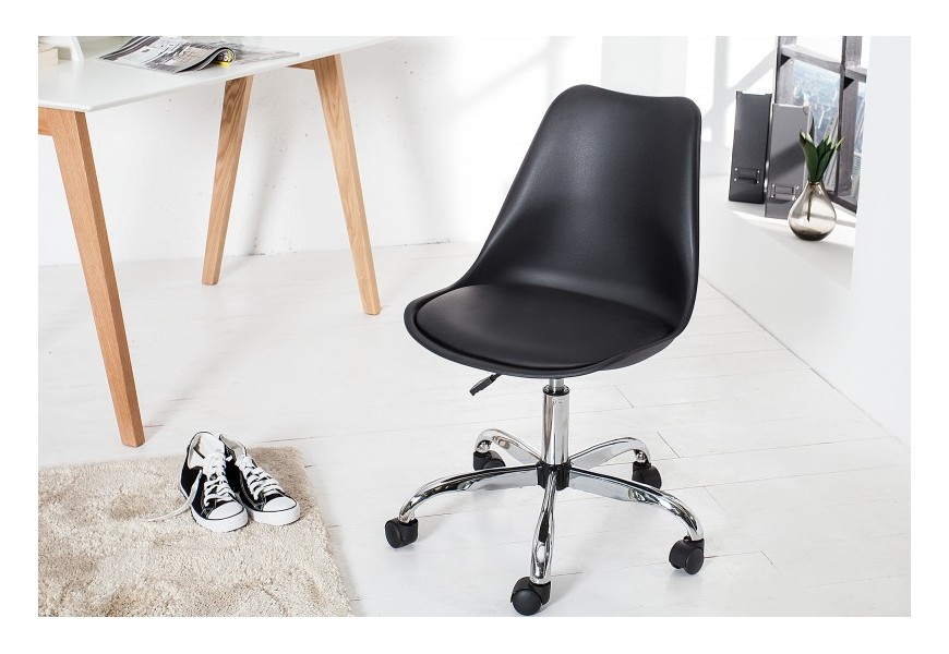 Dizajnová kancelárska stolička Scandinavia II čierna