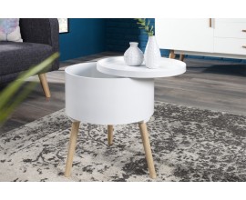Dizajnový príručný stolík Multi Talent 45cm biely