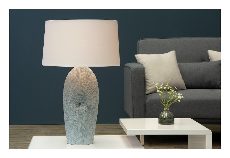 Dizajnov&aacute; stoln&aacute; lampa Maritim biela