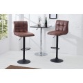 Dizajnová barová stolička Modena 95-115cm vintage brown