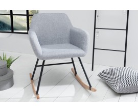Dizajnová hojdacia stolička Baltic svetlo šedá