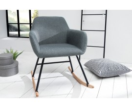 Dizajnová hojdacia stolička Baltic tmavošedá