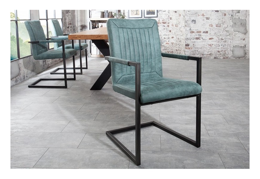Dizajnová jedálenská stolička Bristol modrá