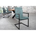 Dizajnová jedálenská stolička Bristol modrá
