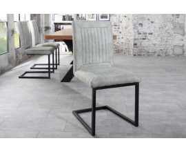 Dizajnová jedálenská stolička Bristol šedá (bez opierok)