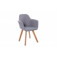 Dizajnová retro stolička Copenhagen šedá