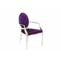 Luxusná stolička Modern Barock fialová