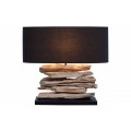 Dizajnová stolná lampa Riverine II čierna