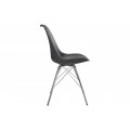 Dizajnová stolička Scandinavia Retro šedá